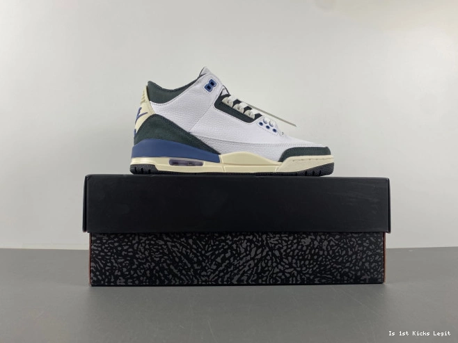 A Air Jordan 3 Blue SP Maniere x Diffused Ma OG HV8571-100 0717